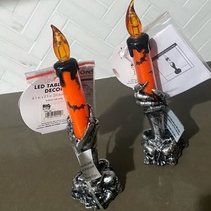 2 Led Halloween Candle Led Decor